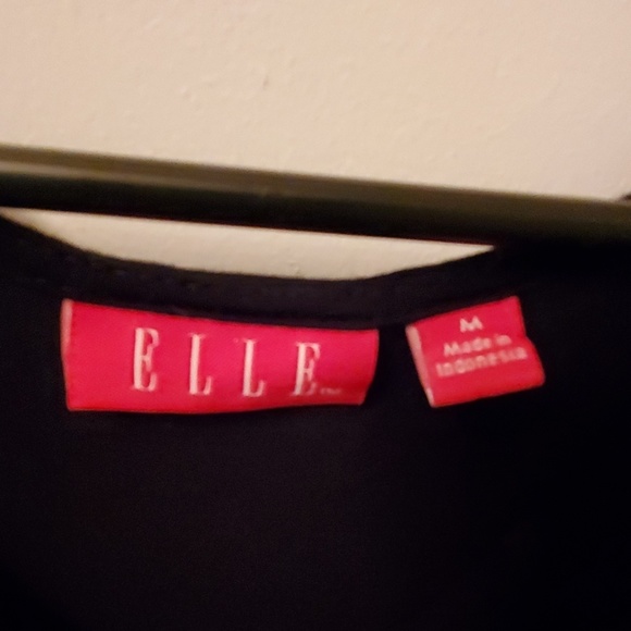 Cute Elle Black Dress with Pink Belt - Picture 6 of 7